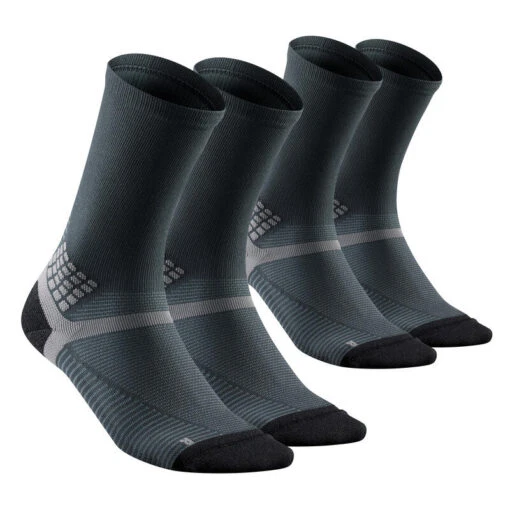 Calcetines Altos De Montaña Y Trekking Anti-rozaduras 2 Pares Quechua MH500 -Aventura Tienda calcetines altos de montaa y trekking anti rozaduras 2 pares quechua mh500 5