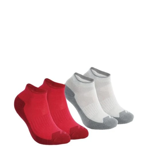 Calcetines Tobilleros De Montaña Y Trekking 2 Pares Niños Quechua MH100 -Aventura Tienda calcetines tobilleros de montaa y trekking 2 pares nios quechua mh100 4