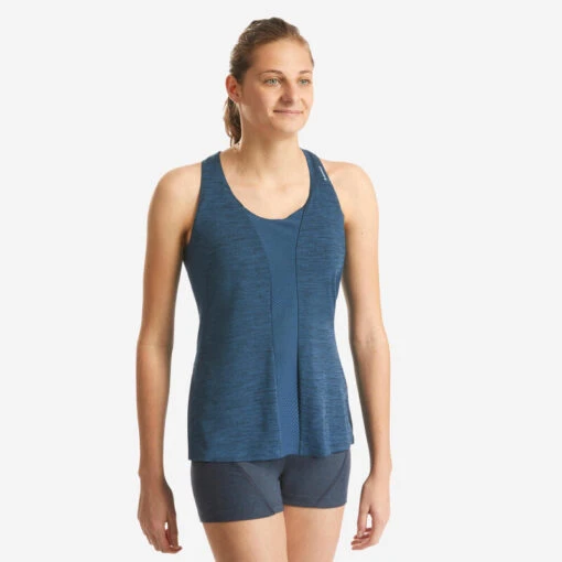 Camiseta De Escalada Y Montaña Tirantes Mujer Simond Race Azul -Aventura Tienda camiseta de escalada y montaa tirantes mujer simond race azul