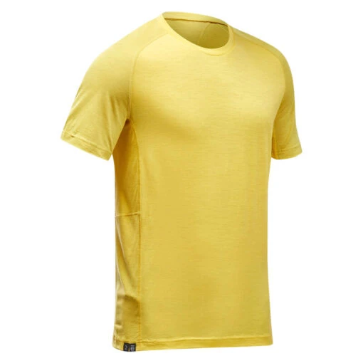 Camiseta De Montaña Y Trekking Manga Corta Lana Merino Hombre Forclaz MT500 -Aventura Tienda camiseta de montaa y trekking manga corta lana merino hombre forclaz mt500 4