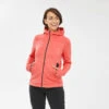 Chaqueta Polar De Montaña Y Trekking Con Capucha Mujer Quechua MH520 Naranja -Aventura Tienda chaqueta polar de montaa y trekking con capucha mujer quechua mh520 naranja