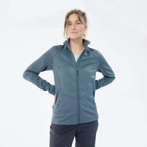 Chaqueta Polar De Montaña Y Trekking Mujer Quechua MH520 Azul -Aventura Tienda chaqueta polar de montaa y trekking mujer quechua mh520 azul