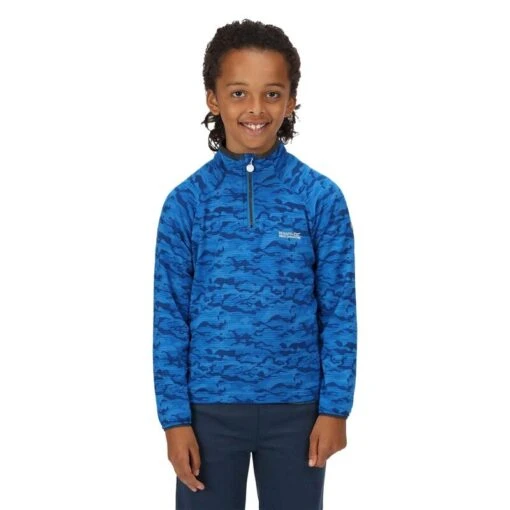 Regatta Forro Polar Highton Camuflaje Para Niños/Niñas Gris India -Aventura Tienda forro polar highton camuflaje para niosnias azul imperial