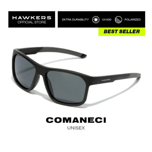 HAWKERS Gafas De Sol Para Hombre Y Mujer BLACK DARK POLARIZED - COMANECI -Aventura Tienda gafas de sol para hombre y mujer black dark polarized comaneci