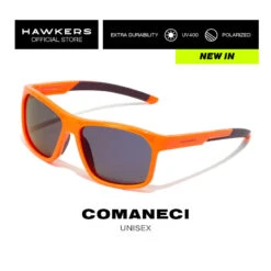 HAWKERS Gafas De Sol Para Hombre Y Mujer BLACK DARK POLARIZED - COMANECI -Aventura Tienda gafas de sol para hombre y mujer orange purple polarized comaneci