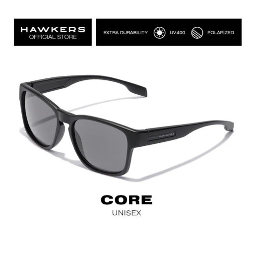 HAWKERS Gafas De Sol Para Hombres Y Mujeres POLARIZED CORE Black -Aventura Tienda gafas de sol para hombres y mujeres polarized core black