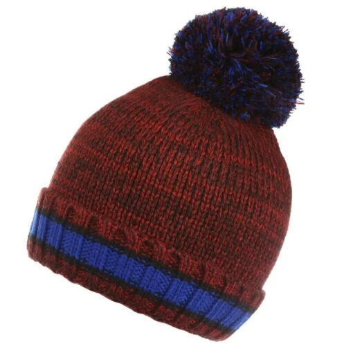 Regatta Gorro Beanie Davin IV De Punto Para Niños/Niñas Rojo Delhi -Aventura Tienda gorro beanie davin iv de punto para niosnias rojo delhi 1