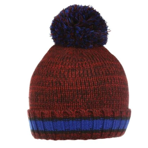 Regatta Gorro Beanie Davin IV De Punto Para Niños/Niñas Rojo Delhi -Aventura Tienda gorro beanie davin iv de punto para niosnias rojo delhi