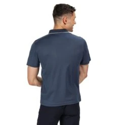 Regatta Polo Maverick V Activo Para Hombre Denim Oscuro -Aventura Tienda polo maverick v activo para hombre denim oscuro 1