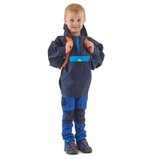 Poncho Impermeable De Montaña Y Trekking Niños 2-6 Años Quechua MH100 Azul -Aventura Tienda poncho impermeable de montaa y trekking nios 2 6 aos quechua mh100 azul 1