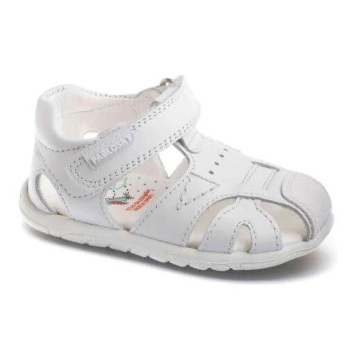 Sandalias De Marcha Deportiva De Piel De Bebés PABLOSKY En Blanco -Aventura Tienda sandalias de marcha deportiva de piel de bebes pablosky en blanco