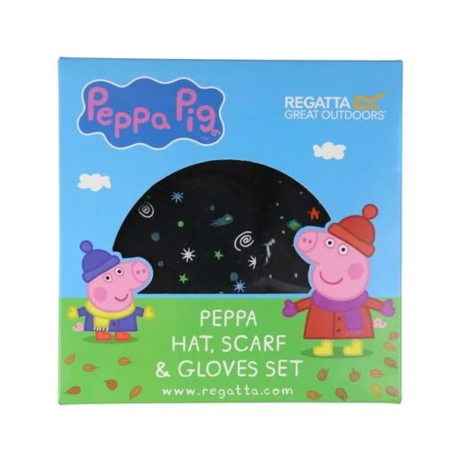 Regatta Set De Gorro, Guantes Y Bufanda Peppa Pig De Punto Marino -Aventura Tienda set de gorro guantes y bufanda peppa pig de punto marino 1