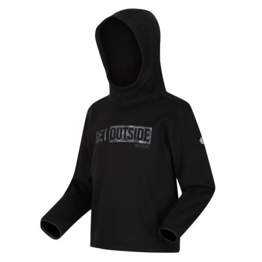 Regatta Sudadera Highton Get Outside De Elasticidad Extol Para Niños/Niñas Negro -Aventura Tienda sudadera highton get outside de elasticidad extol para niosnias negro 3