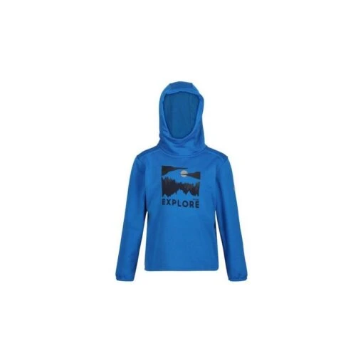 Regatta Sudadera Highton Impresa Para Niños/Niñas Azul Sky Diver -Aventura Tienda sudadera highton impresa para niosnias azul sky diver