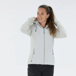 Sudadera Polar De Montaña Y Trekking Con Capucha Mujer Quechua NH500 Hybrid -Aventura Tienda sudadera polar de montaa y trekking con capucha mujer quechua nh500 hybrid 5