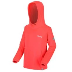 Regatta Sudadera Polar Eugina Con Capucha Para Niños Niñas Coral Fuego -Aventura Tienda sudadera polar eugina con capucha para nios nias coral fuego 2